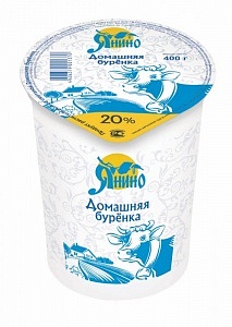 Сметана "Домашняя буренка" 20%